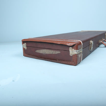 Quest Vintage Hardshell Electric Mini Guitar Case Brown Tolex