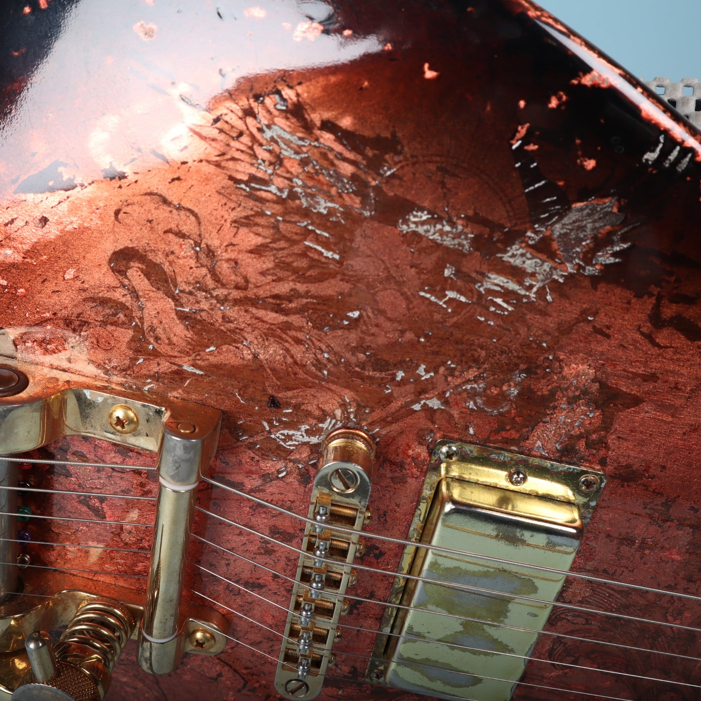 Wanderkauven Custom Shop Archangel T-Style Copper Leaf Flame Maple Neck