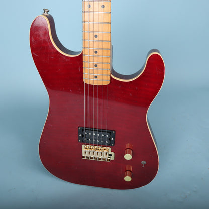 1980s LTD V Single Humbucker Electric Guitar Red Made in Japan
