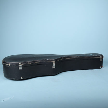 Vintage Guild Acoustic Guitar Hard Case Black Tolex Plush Interior Latches
