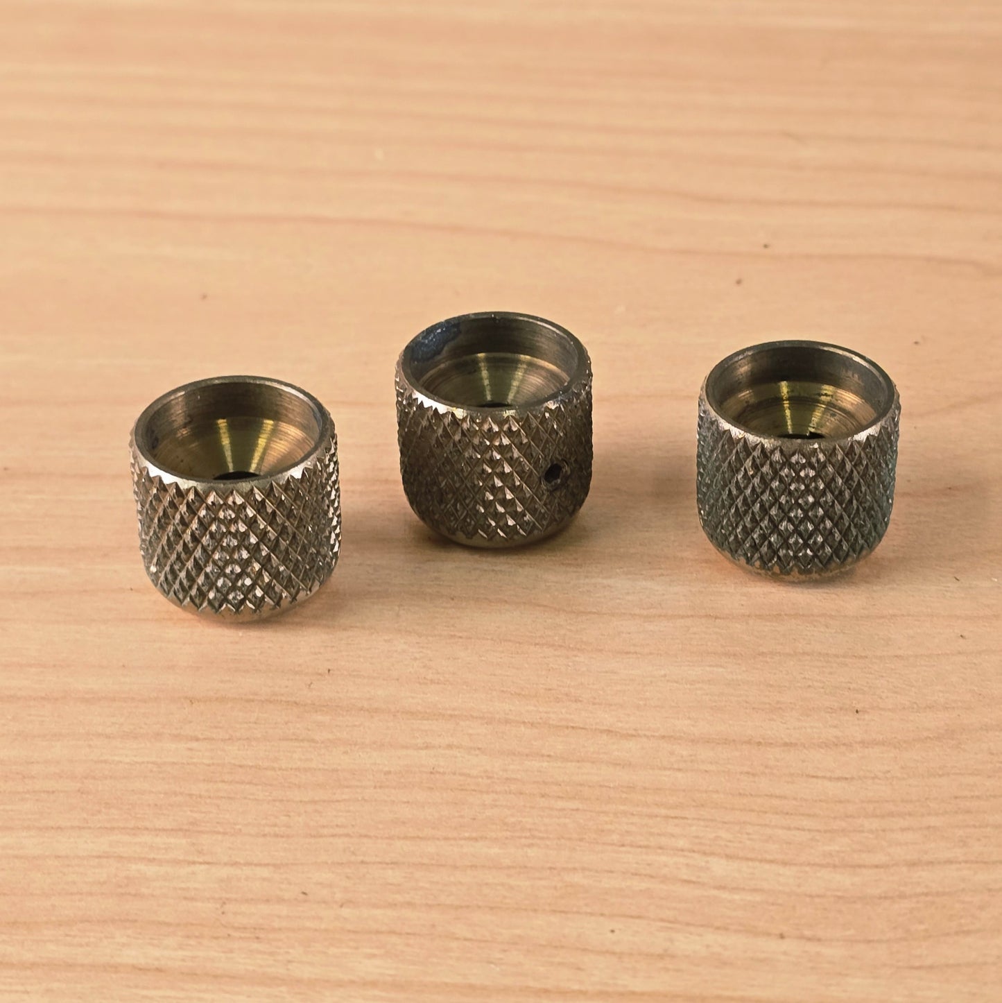 1980's Charvel Schecter Mighty Mite Vintage Brass Dome Knobs Set