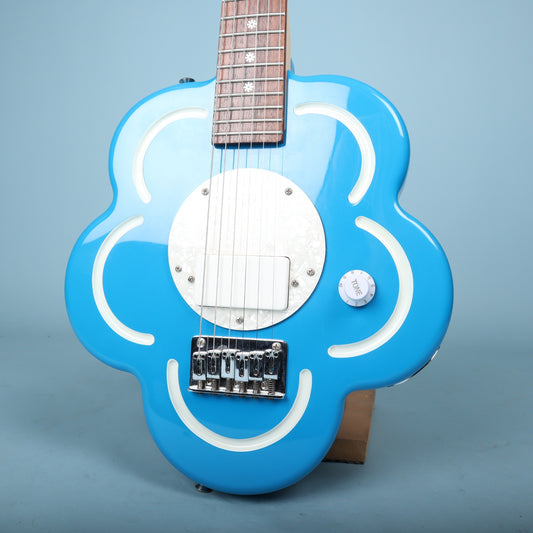 Debutante Daisy Rock Electric Guitar Short Scale 💙 Blue Flower