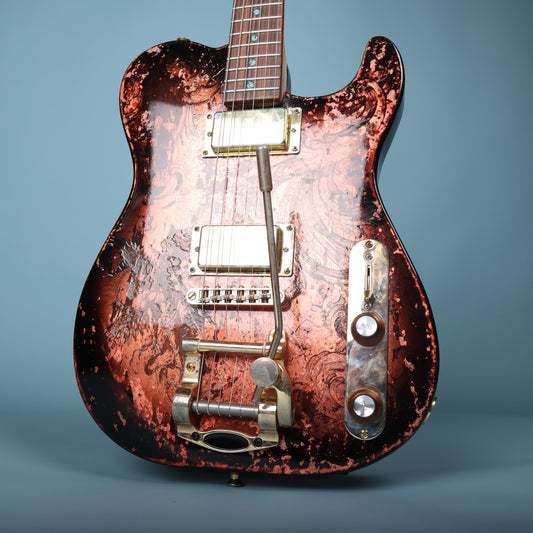 Wanderkauven Custom Shop Archangel T-Style Copper Leaf Flame Maple Neck