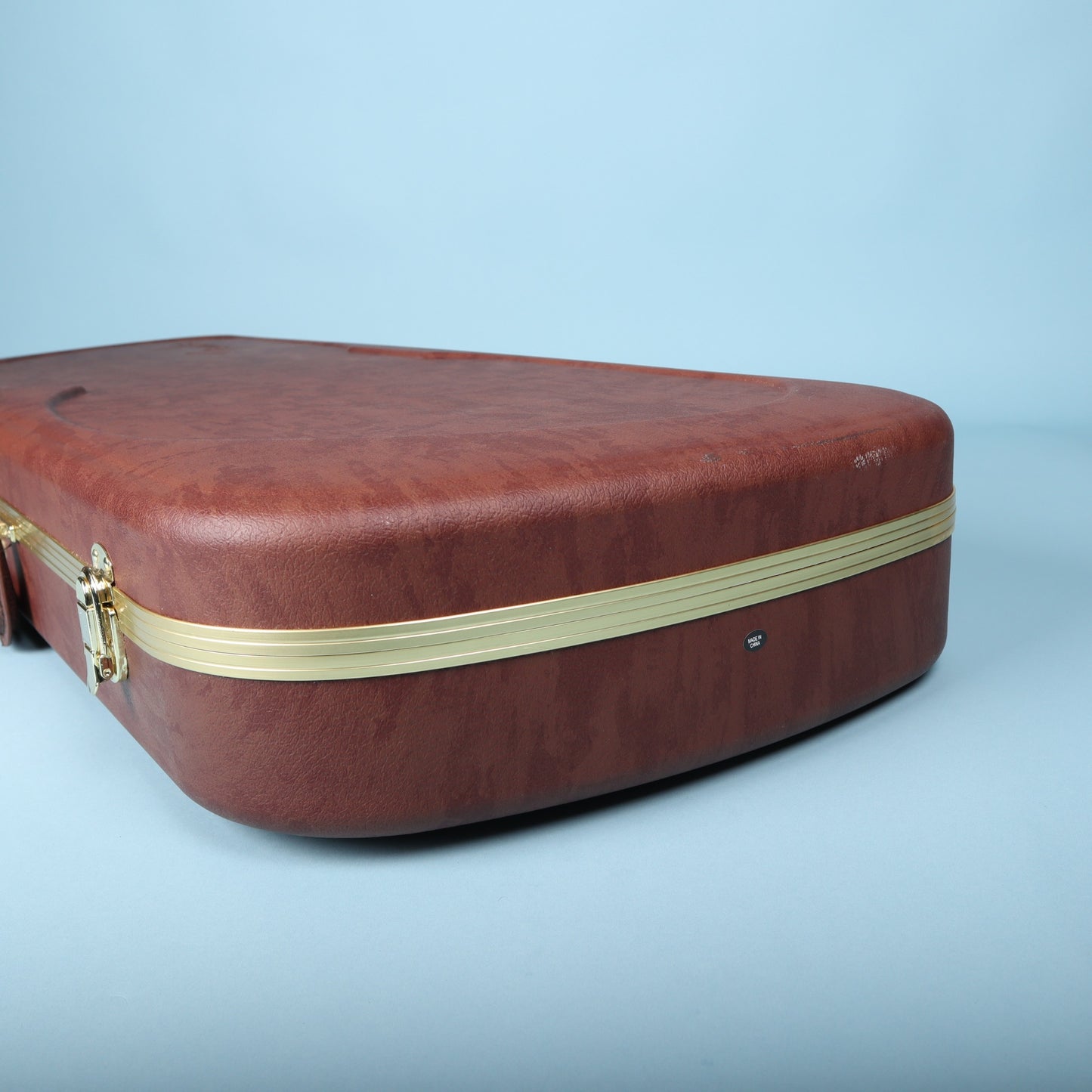 Fender Eyeglass Case Wood Case for Jazzmaster & Jaguar Brown Orange