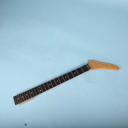 1980's Warmoth Birdseye Maple Explorer Guitar Neck Rosewood Floyd Rose Prep