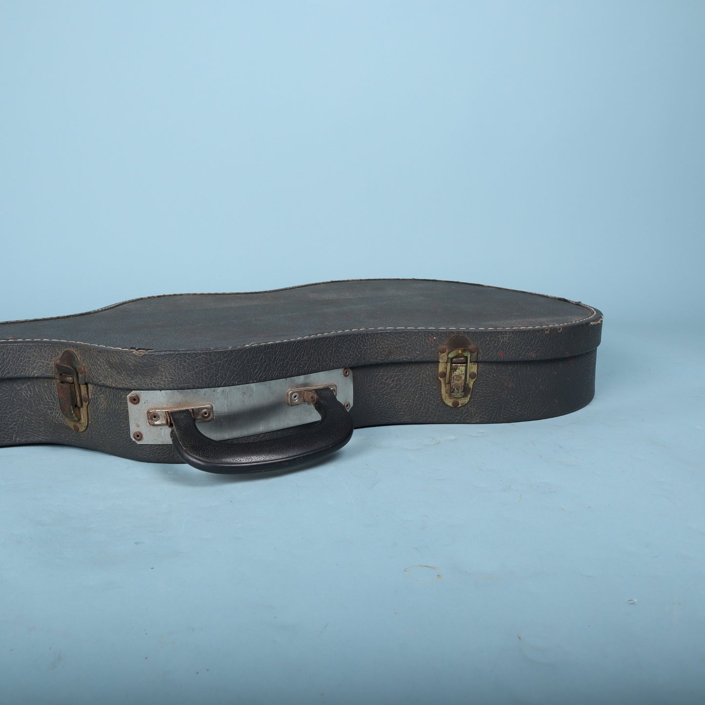 Vintage Hagstrom H-8 8 String Bass Guitar Hardshell Case Orange Interior
