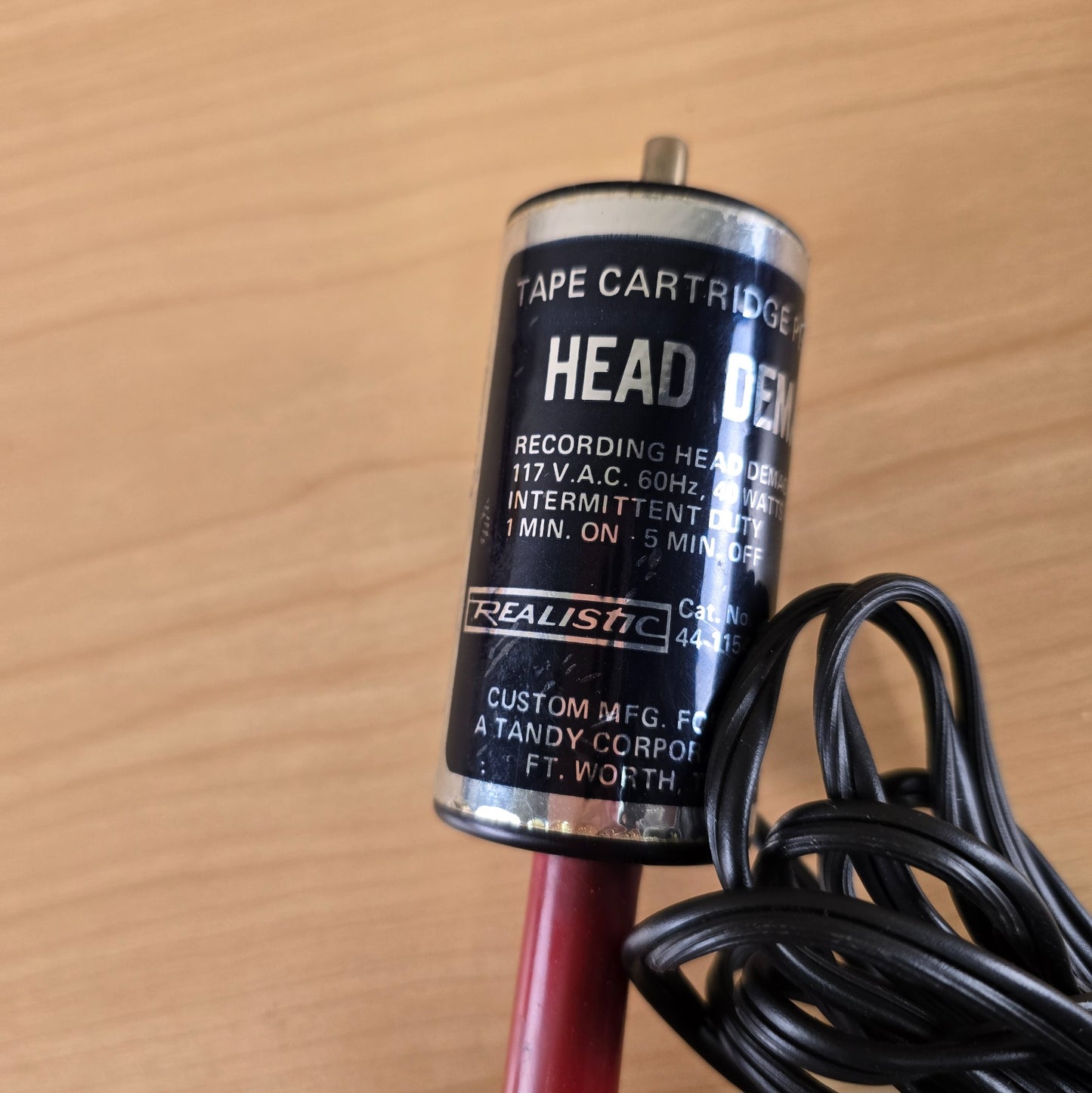Realistic 44-1154 Tape Cartridge Player Head Demagnetizer
