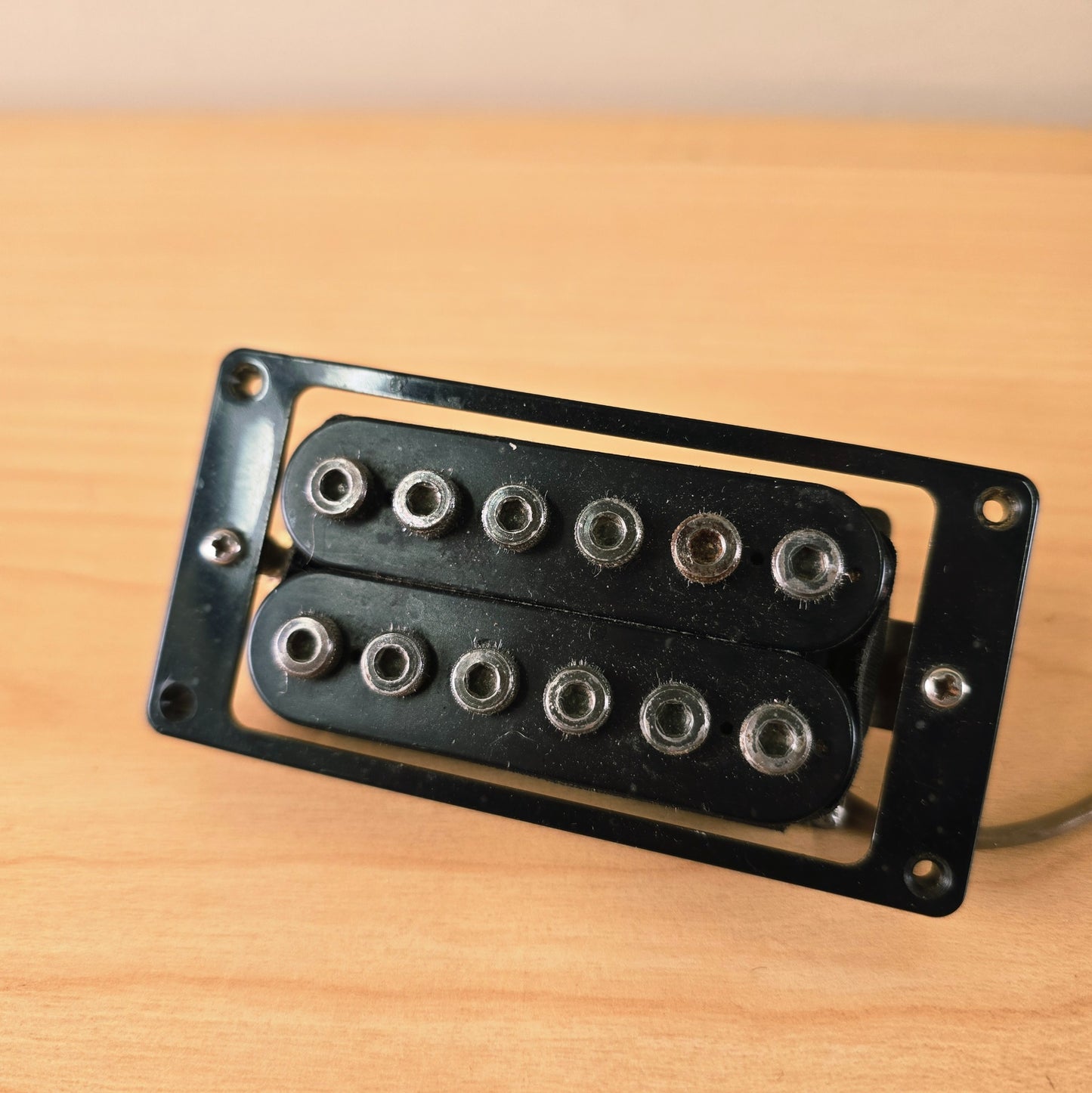 Vintage 1980s Gotoh Humbucker Pickup Big Pole Pieces Invader Black