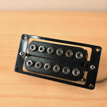 Vintage 1980s Gotoh Humbucker Pickup Big Pole Pieces Invader Black