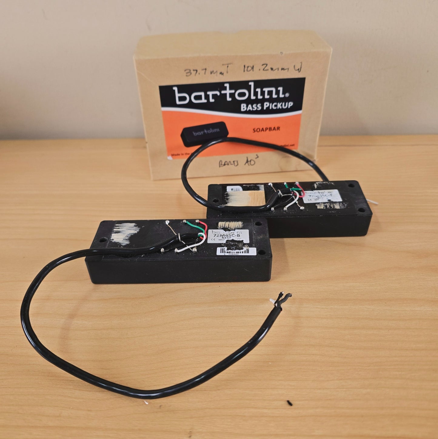 Bartolini 72M45C-B 72M45C-T Soapbar 5 String Bass Pickup Set