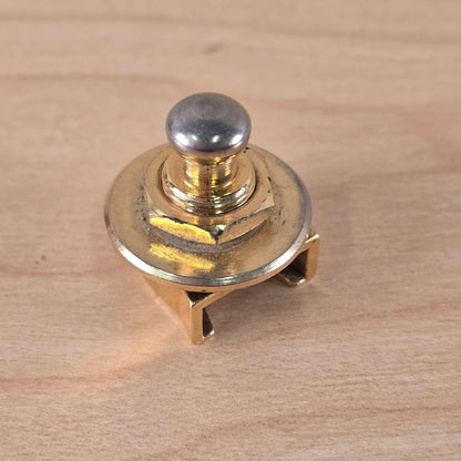 (1) 90's Schaller West Germany Strap Lock Part GOLD NO BUTTON / NO PIN