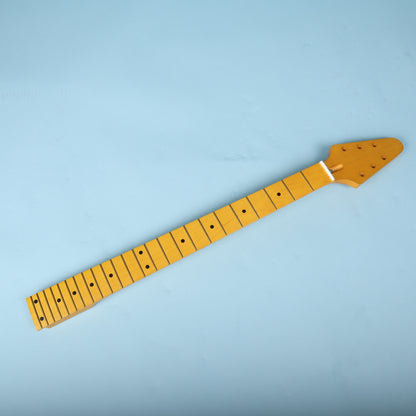 Warmoth V-Style Replacement Baritone Electric Guitar Neck Maple 28" Scale Length