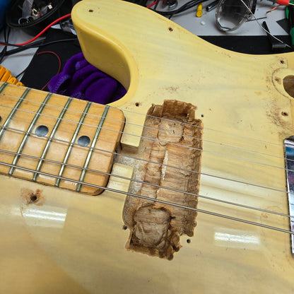 Vintage 1973 Fender Telecaster Electric Guitar Blonde Finish Maple
