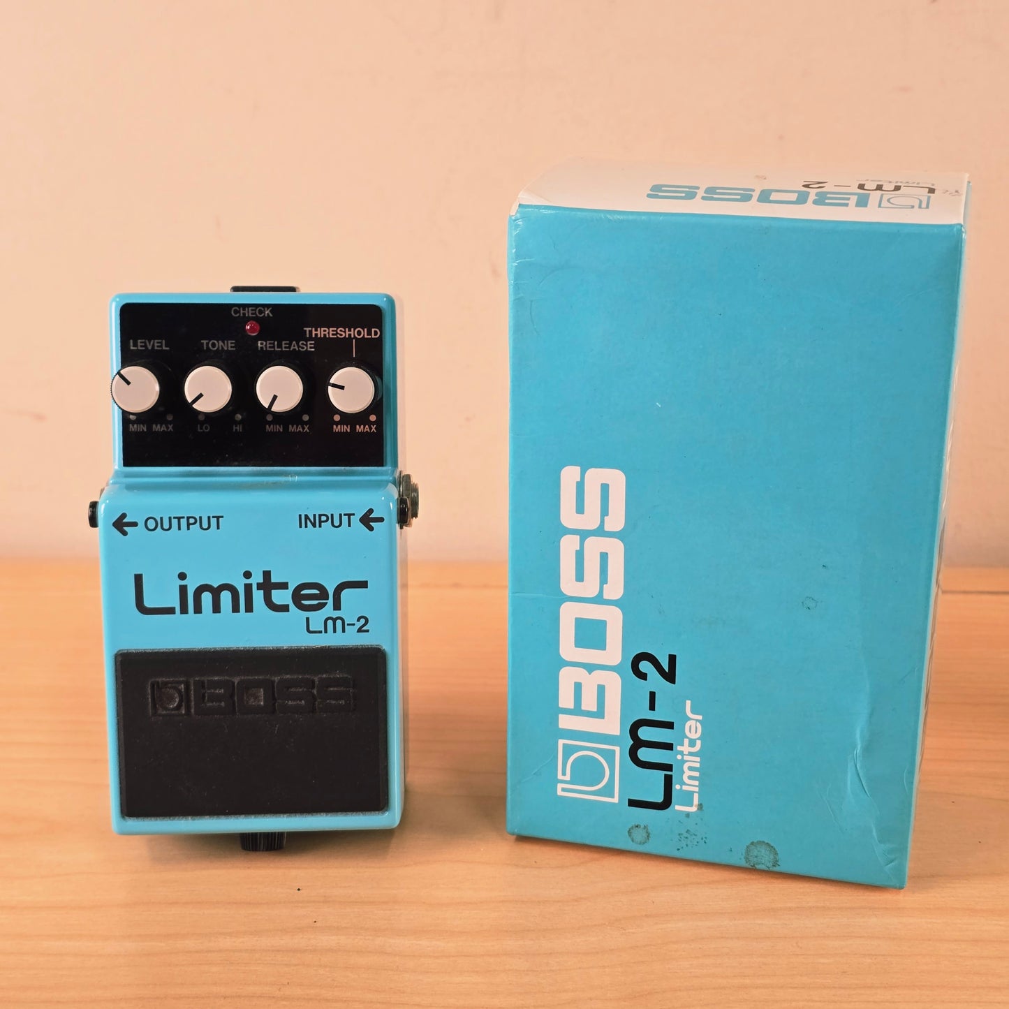 Vintage 1980's Boss LM-2 Limiter Guitar Effects Pedal with Original Box