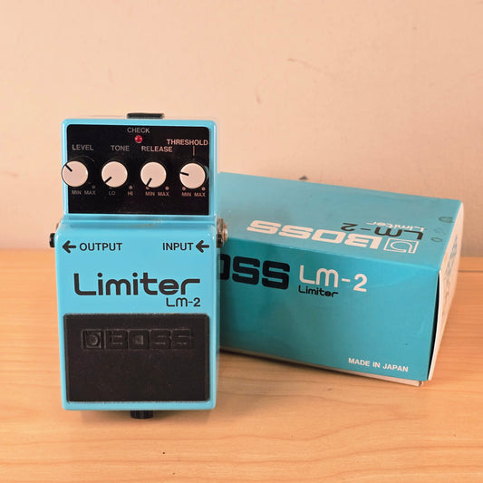 Vintage 1980's Boss LM-2 Limiter Guitar Effects Pedal with Original Box