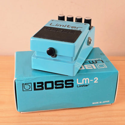 Vintage 1980's Boss LM-2 Limiter Guitar Effects Pedal with Original Box
