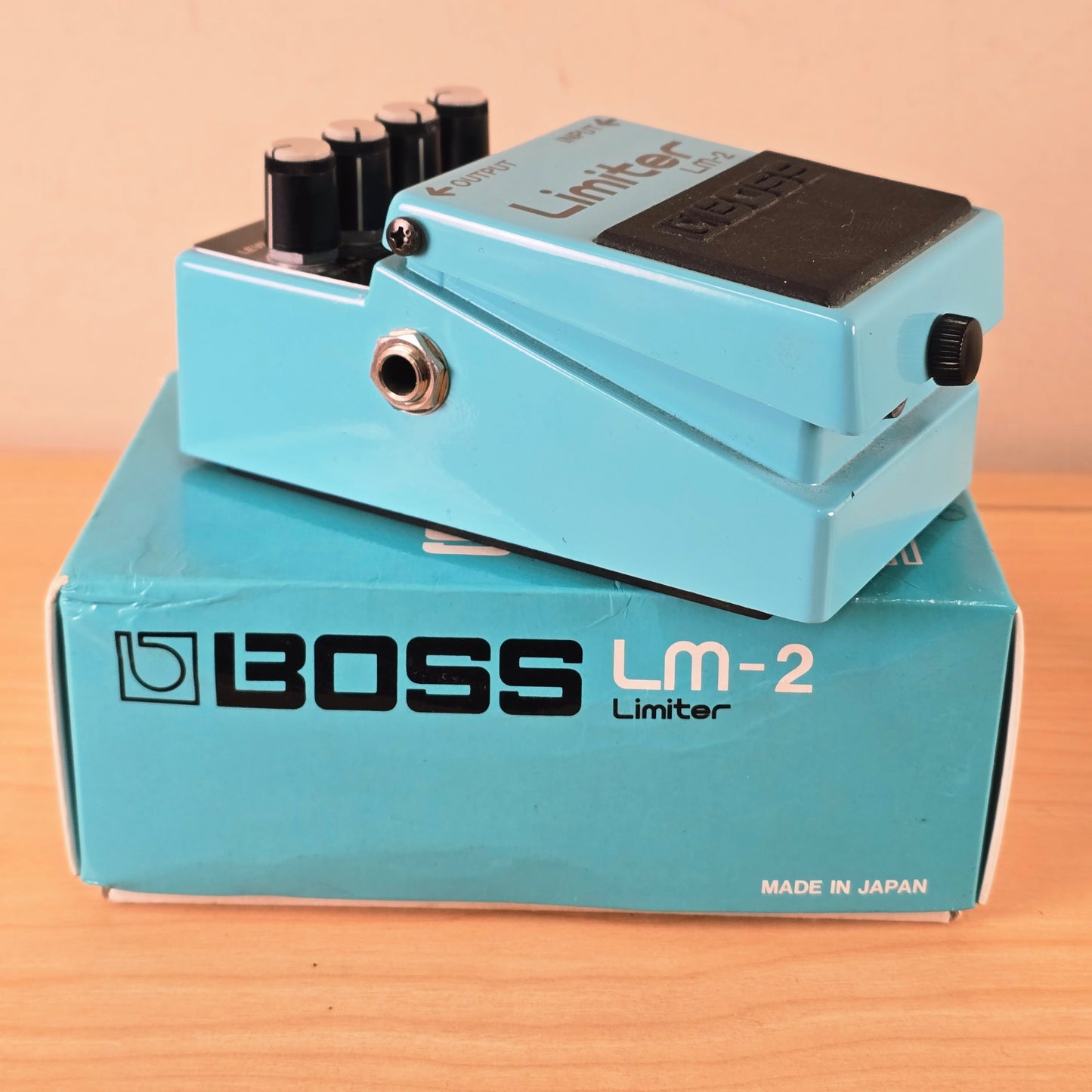 Vintage 1980's Boss LM-2 Limiter Guitar Effects Pedal with Original Box