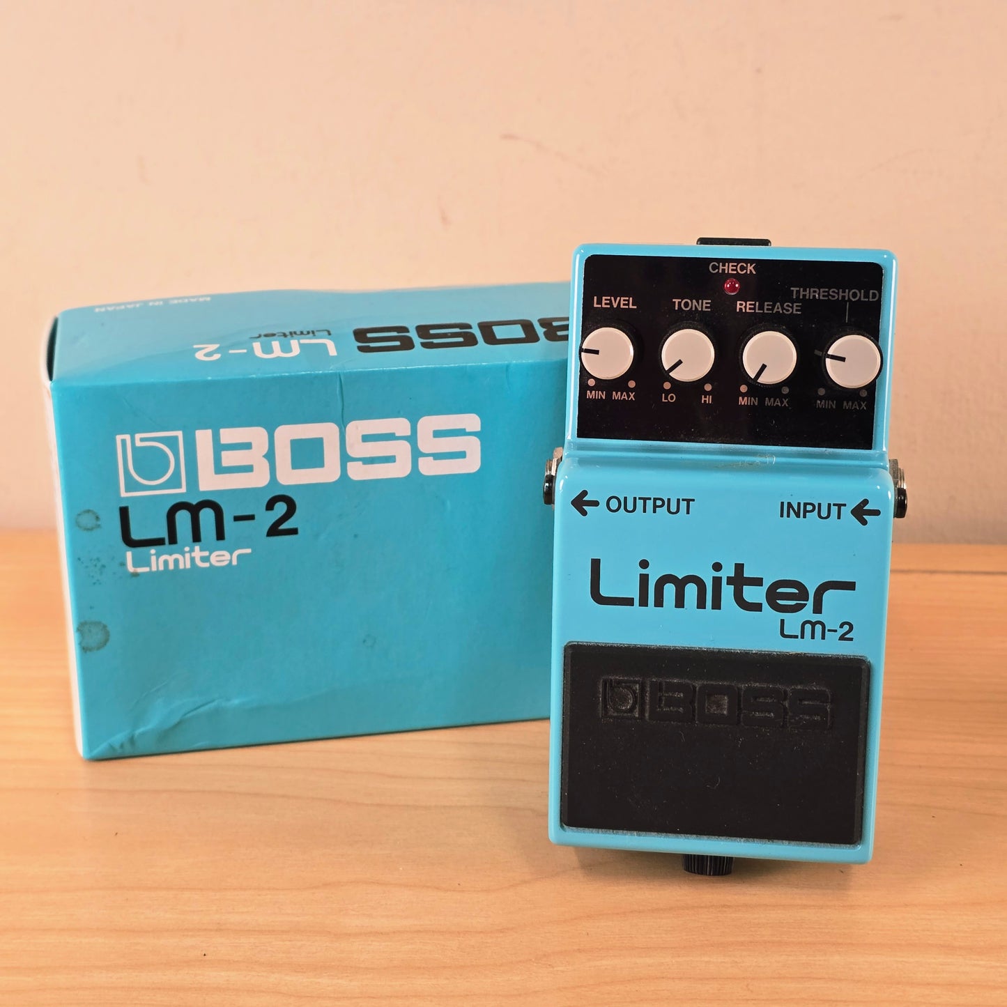 Vintage 1980's Boss LM-2 Limiter Guitar Effects Pedal with Original Box