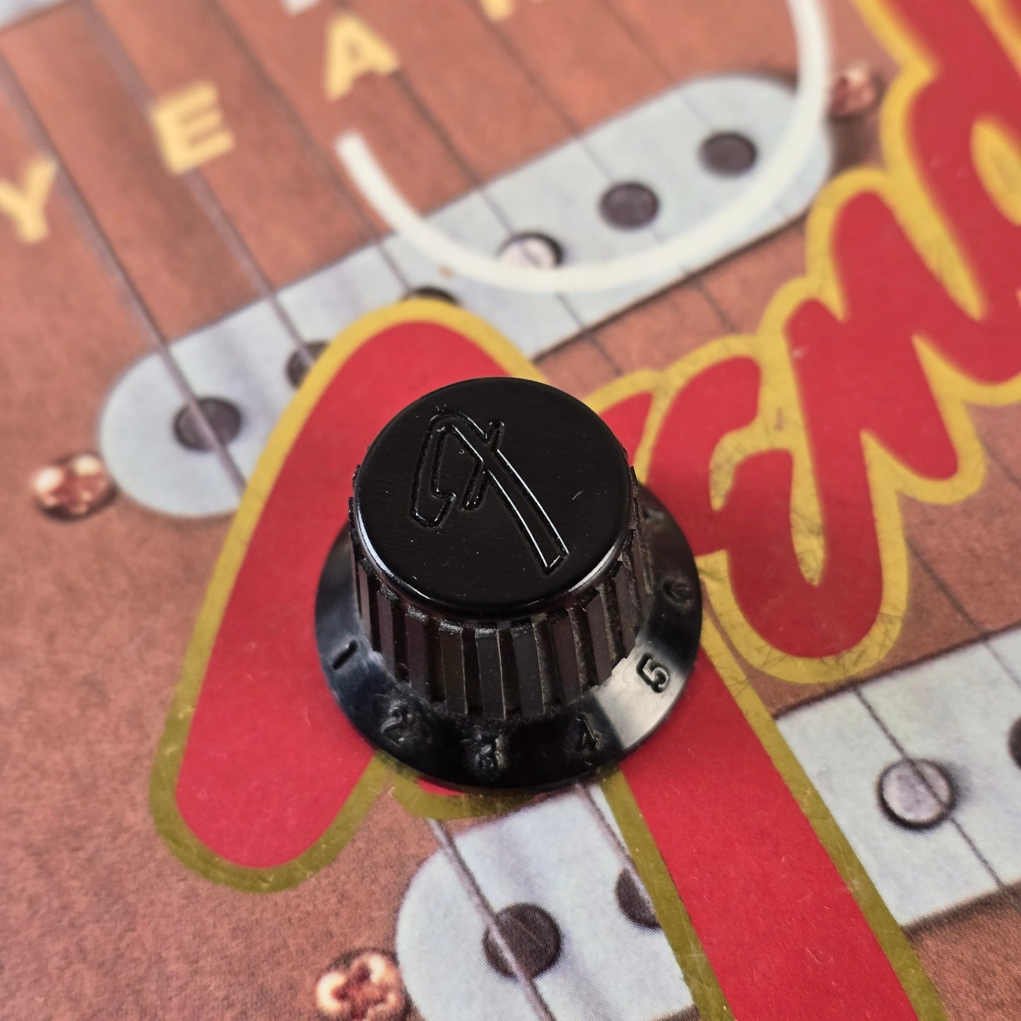 Fender 1986年製 MIJ ブラック Fロゴ コンテンポラリーノブ ジャパン HM 激レア