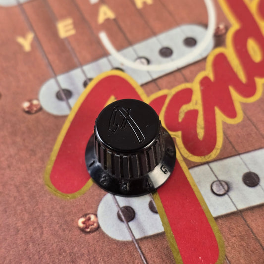 Fender 1986年製 MIJ ブラック Fロゴ コンテンポラリーノブ ジャパン HM 激レア