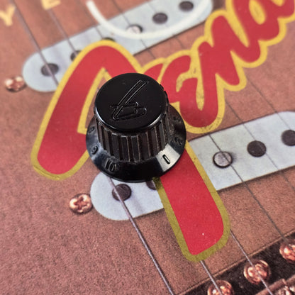 Fender 1986年製 MIJ ブラック Fロゴ コンテンポラリーノブ ジャパン HM 激レア