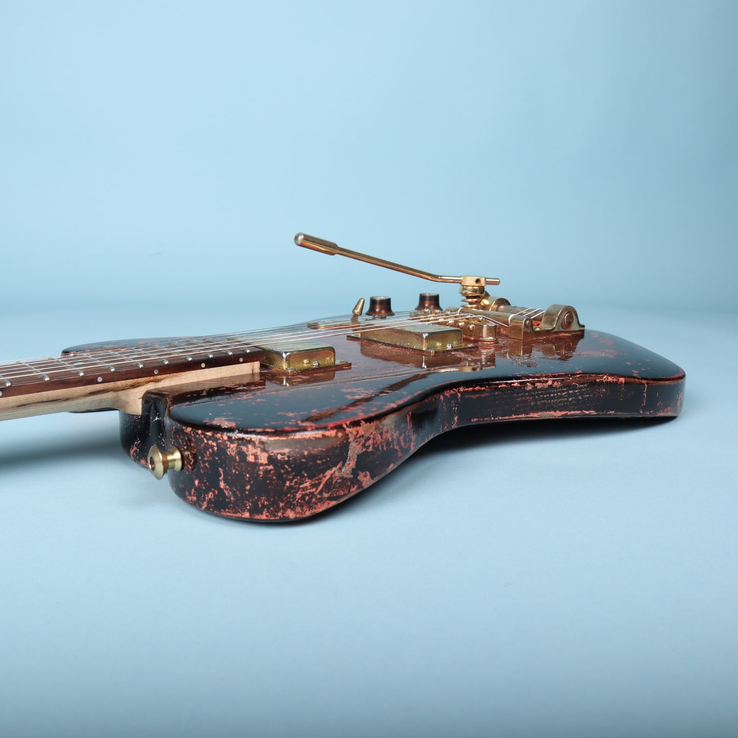 Wanderkauven Custom Shop Archangel T-Style Copper Leaf Flame Maple Neck