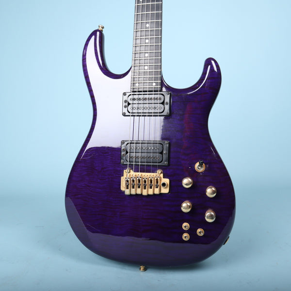 Carvin DC400T Purple Quilt Maple Neck Through Electric Guitar USA