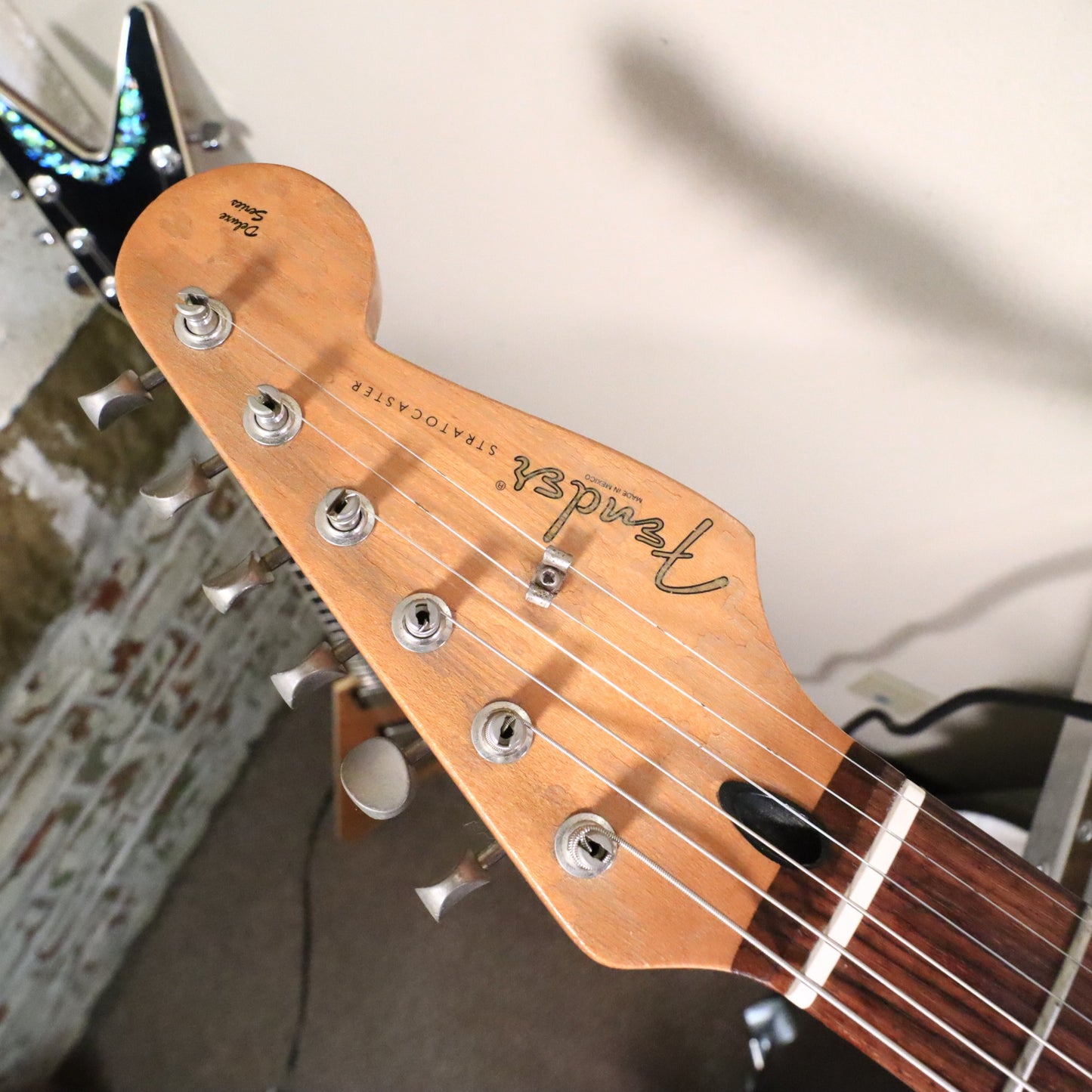 1998 Fender Deluxe Powerhouse Stratocaster Electric Guitar Red