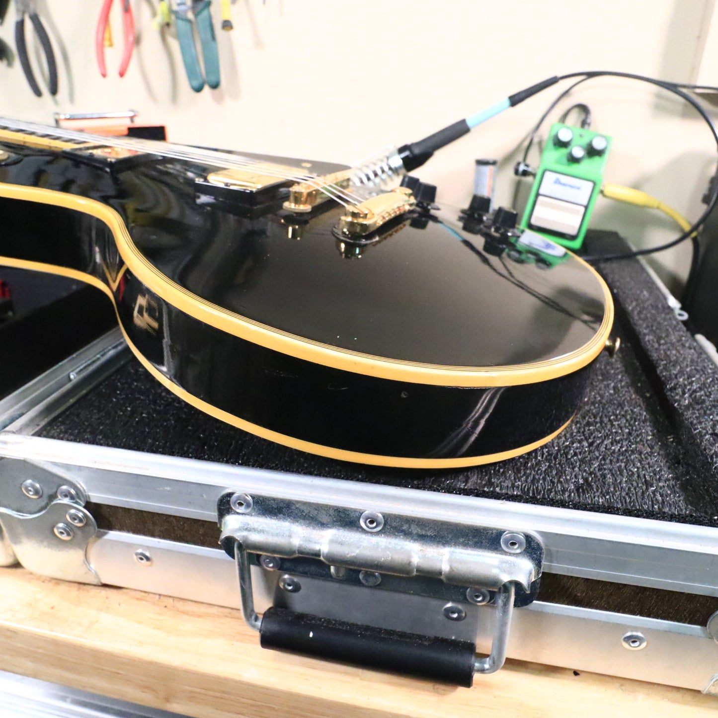 1973 Gibson Les Paul Custom Ebony Black Beauty *Headstock Repair*