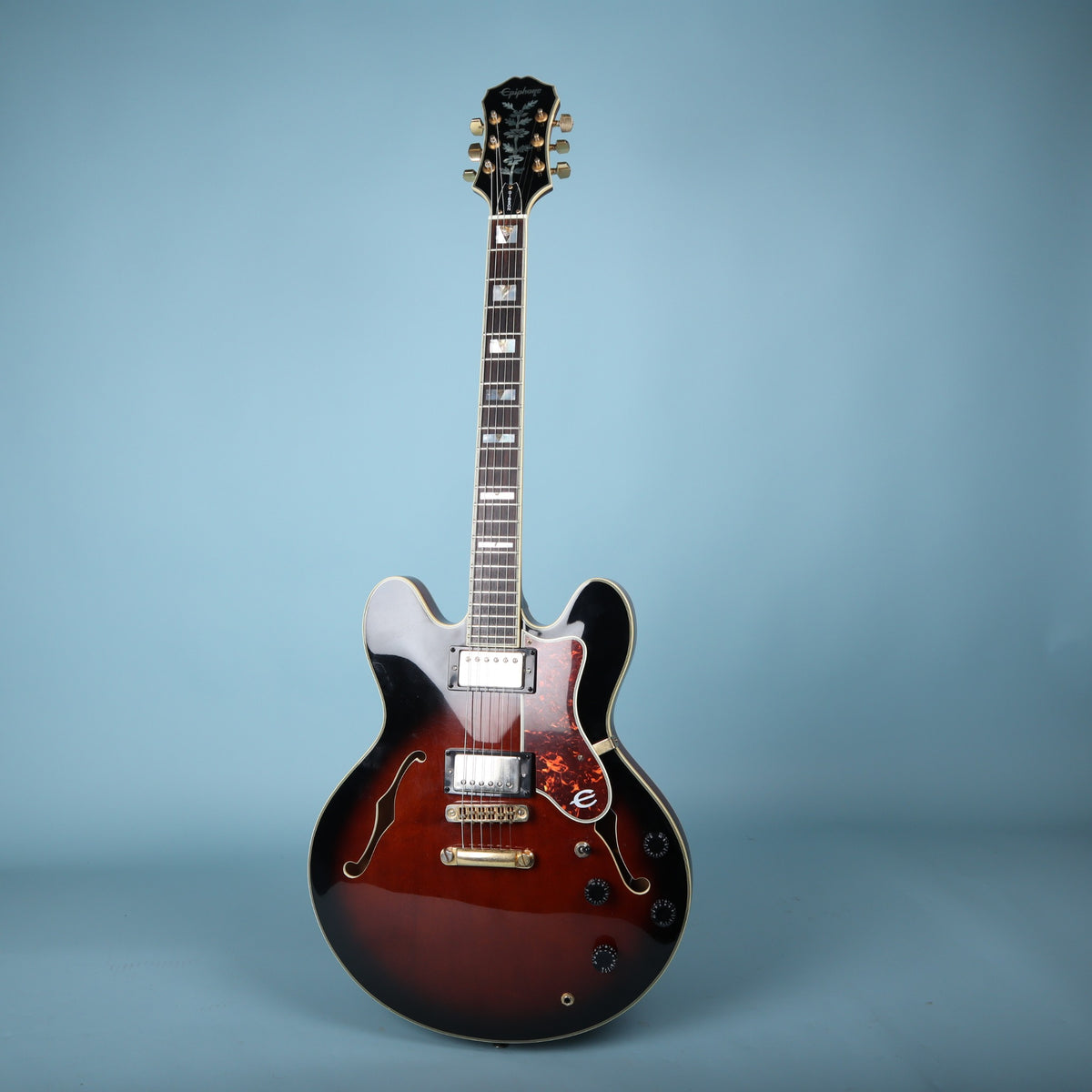 1990 Epiphone Sheraton Sunburst Electric Guitar