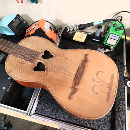 A.M. Rose Vintage 10-String Portuguese Viola Da Terra Hearts