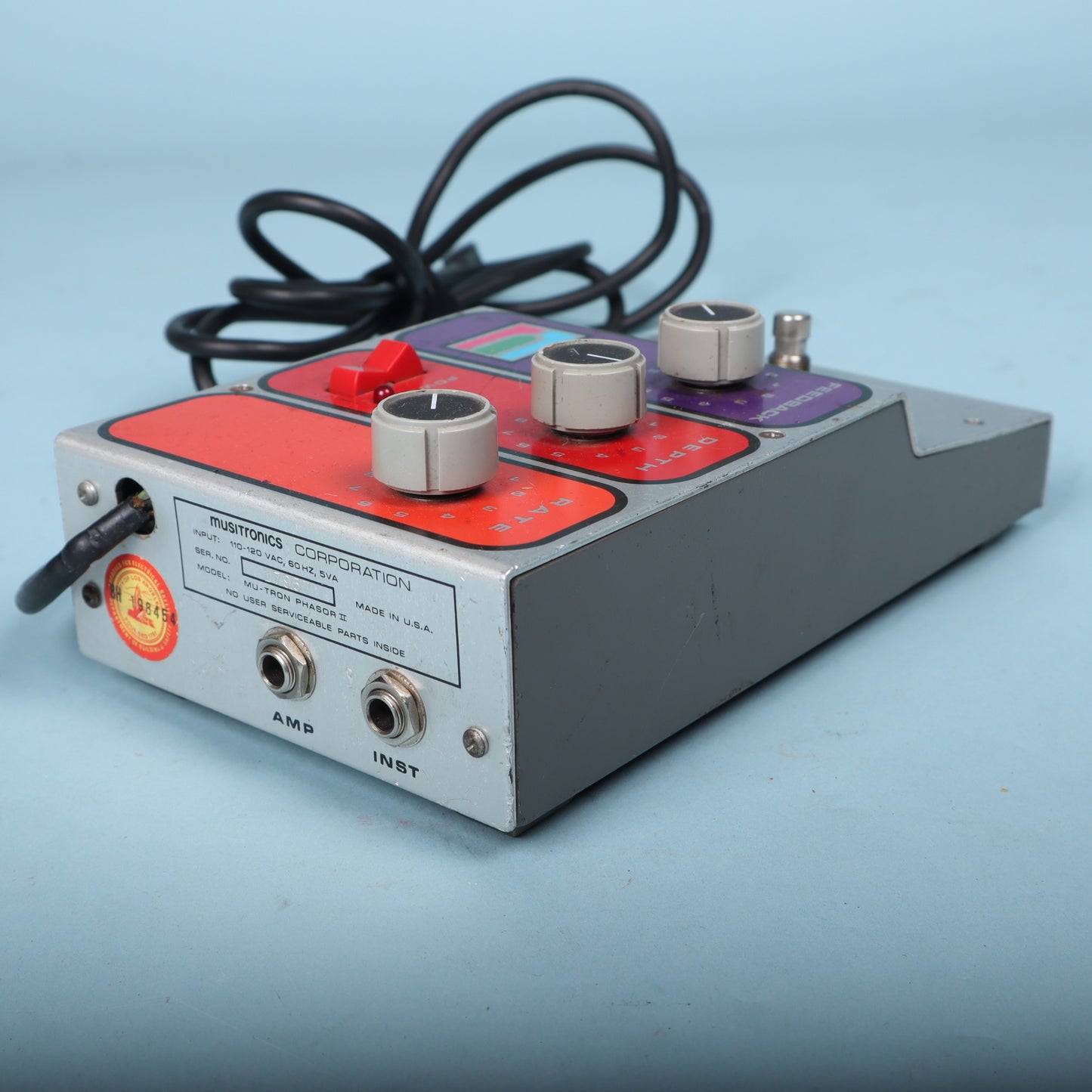 Mu Tron Phasor II Vintage Analog Phaser Pedal Musitronics