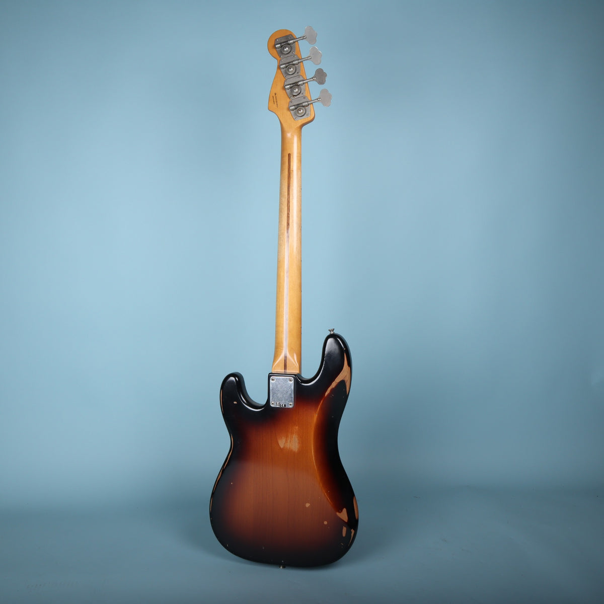 Full rear view of the Fender Road Worn '50s Precision Bass showing neck and body.