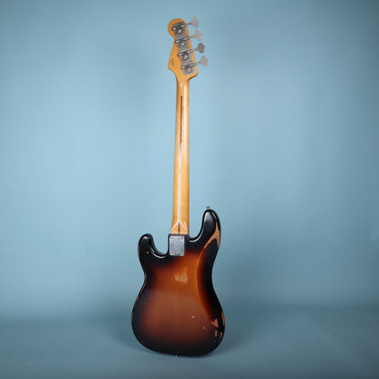 Full rear view of the Fender Road Worn '50s Precision Bass showing neck and body.