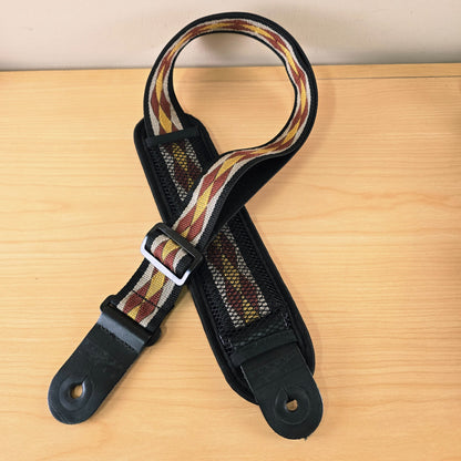 Planet Waves Woven Geometric Guitar Strap with Bass Shoulder Pad