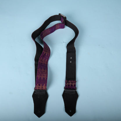 Full rear view of the Get'm Get'm Indochine strap showing black webbing backing
