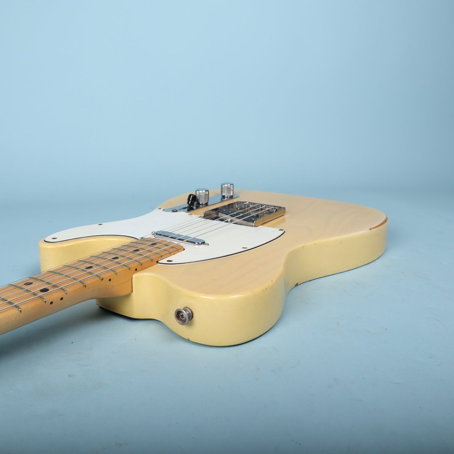 Vintage 1973 Fender Telecaster Electric Guitar Blonde Finish Maple