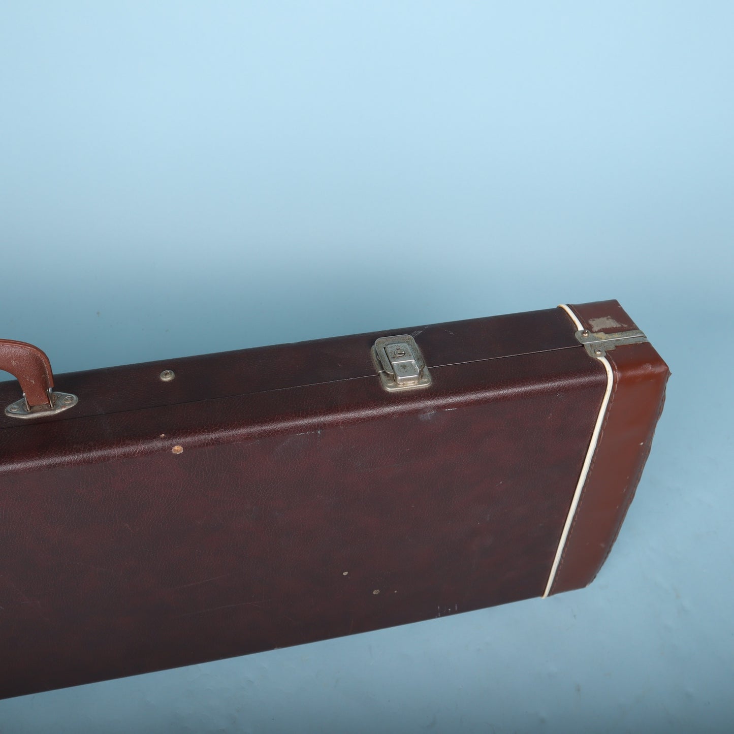 Quest Vintage Hardshell Electric Mini Guitar Case Brown Tolex