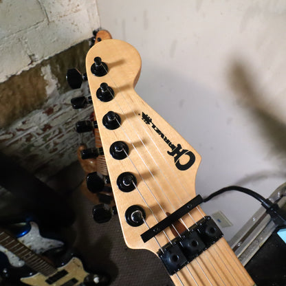 Headstock and locking nut on workbench