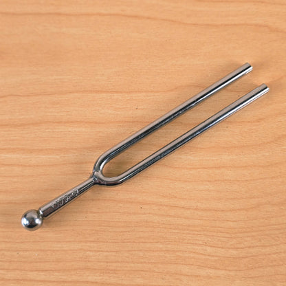 Full length view of the reverse side of the A-440 Hz tuning fork