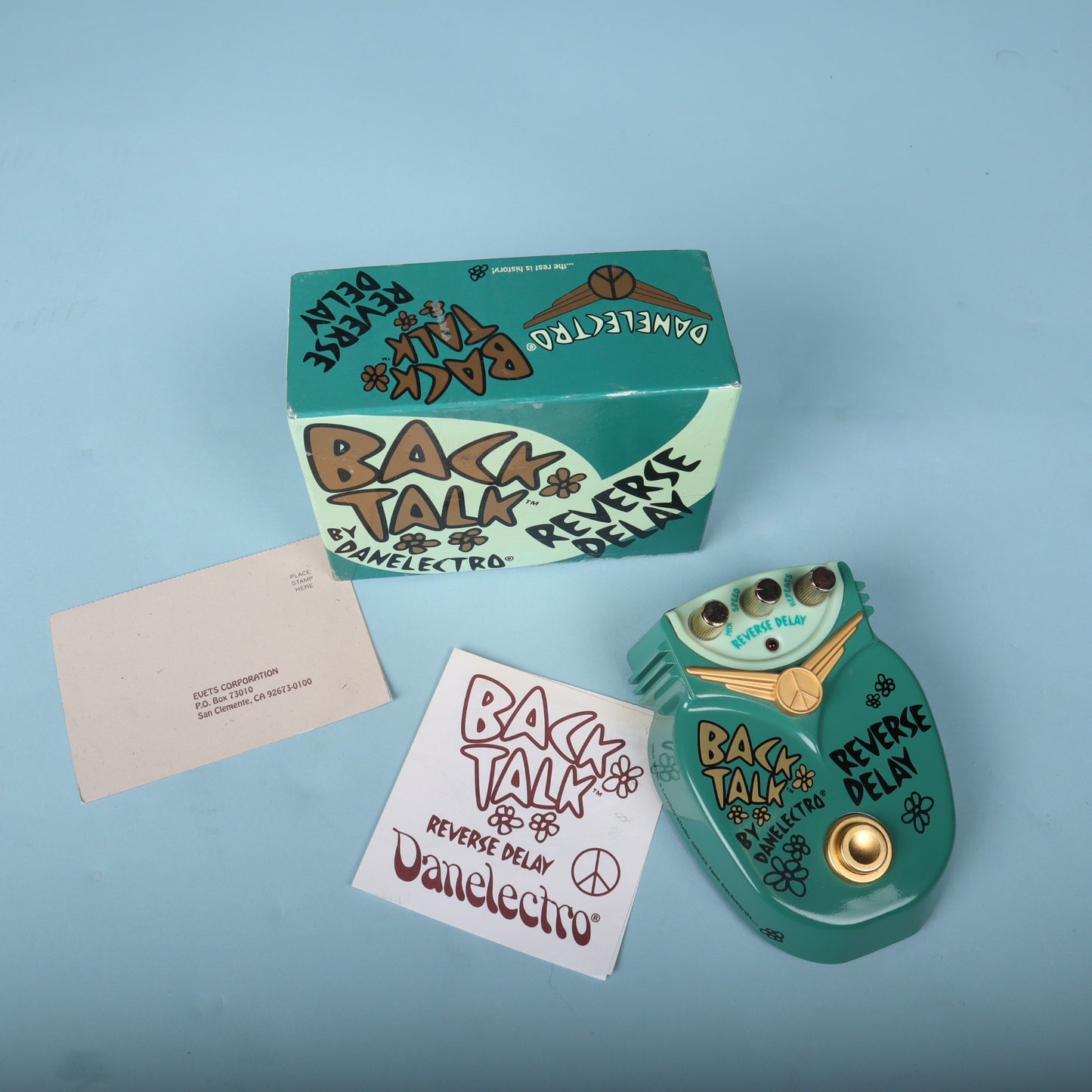 Danelectro Back Talk Reverse Delay Pedal with Original Box
