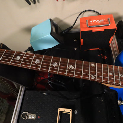 Debutante Daisy Rock Electric Guitar Short Scale 💙 Blue Flower