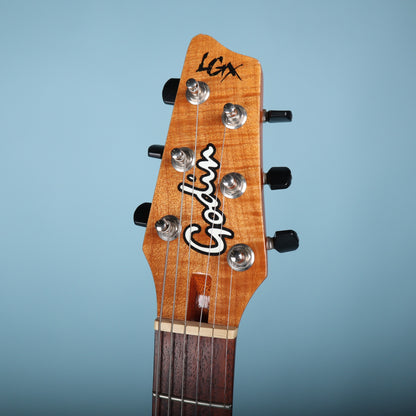 Godin LGX Trans Amber Quilt Made in Canada Electric Guitar