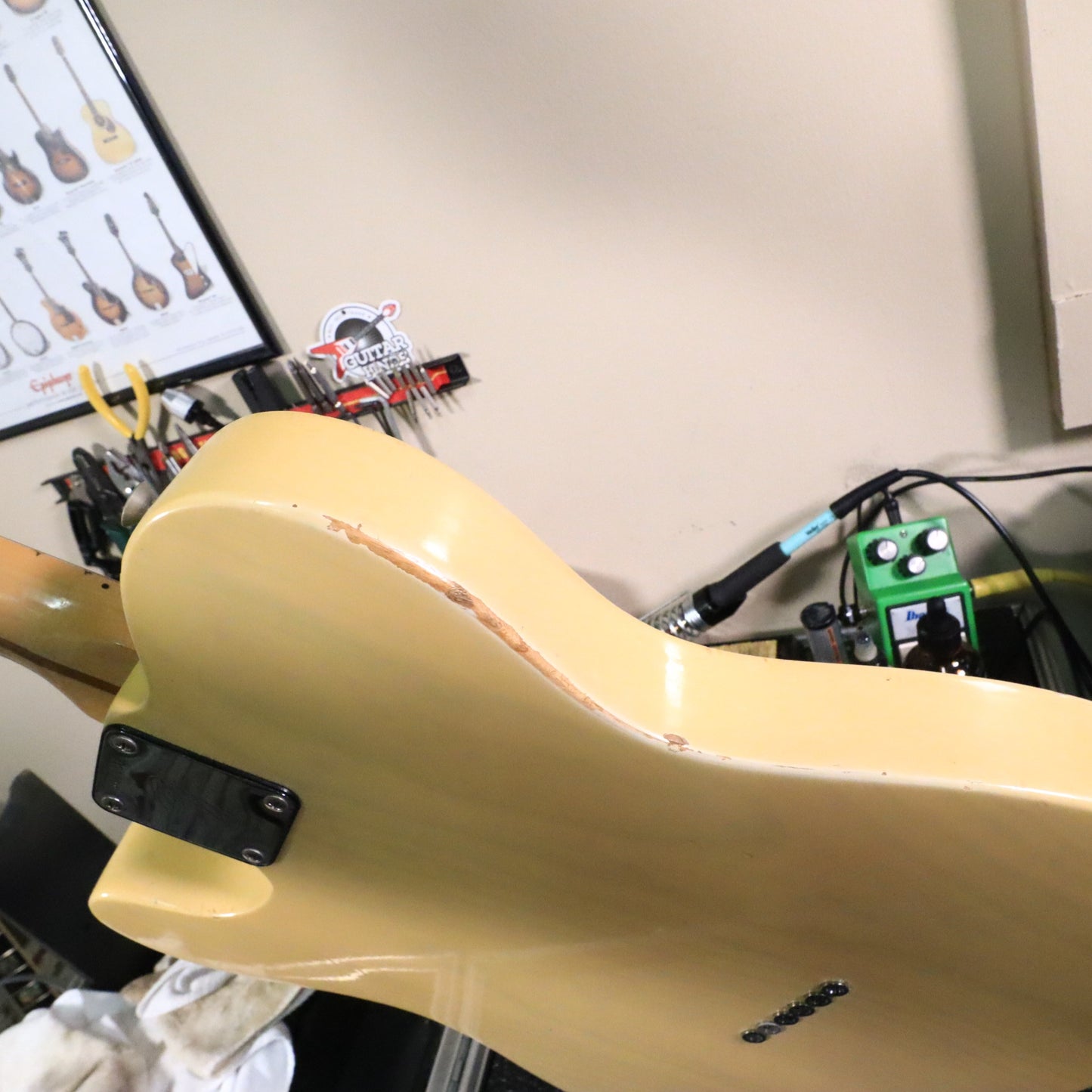 Vintage 1973 Fender Telecaster Electric Guitar Blonde Finish Maple