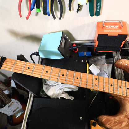 1990s Warmoth Custom Electric Guitar Burl Maple Top DiMarzio Pickups