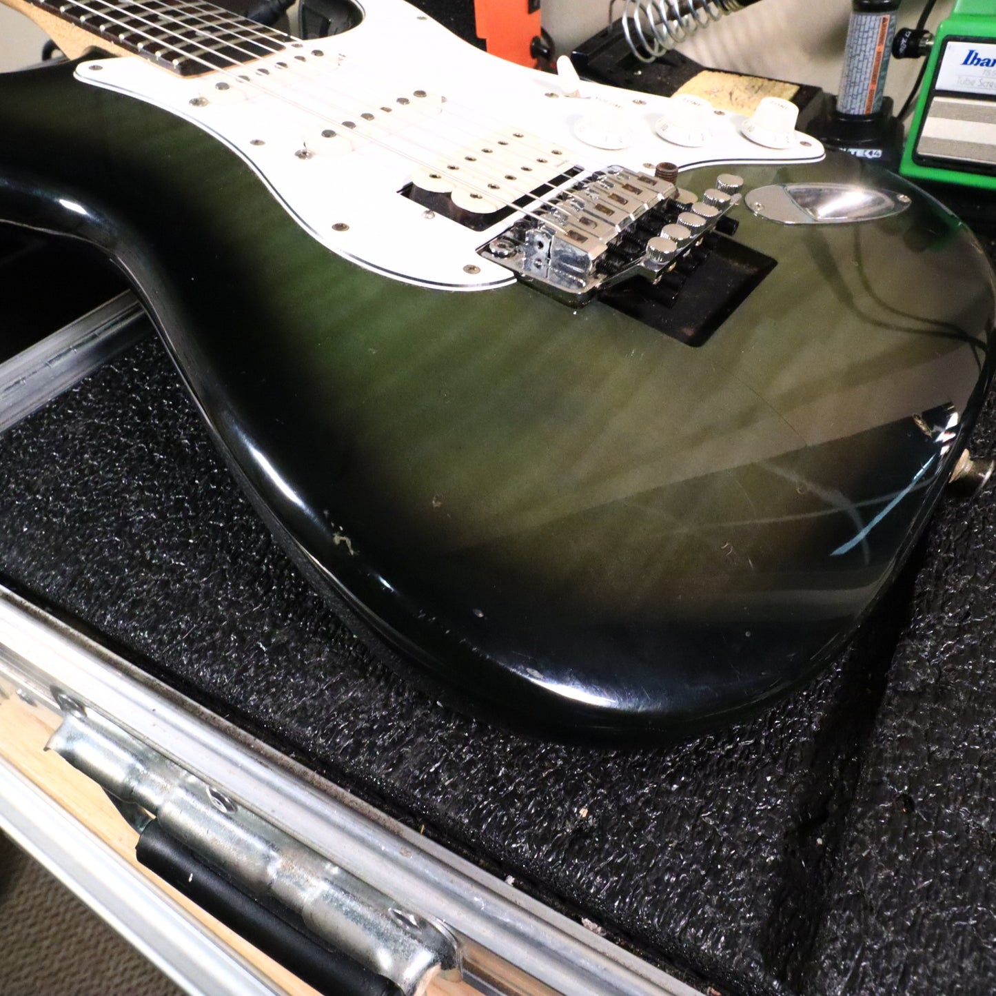 1993 Fender MIJ Stratocaster HSS Floyd Rose Blackburst