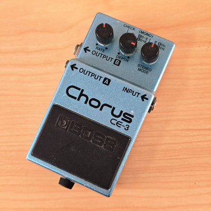 Vintage 1985 Boss CE-3 Chorus Pedal Made in Japan Black Label