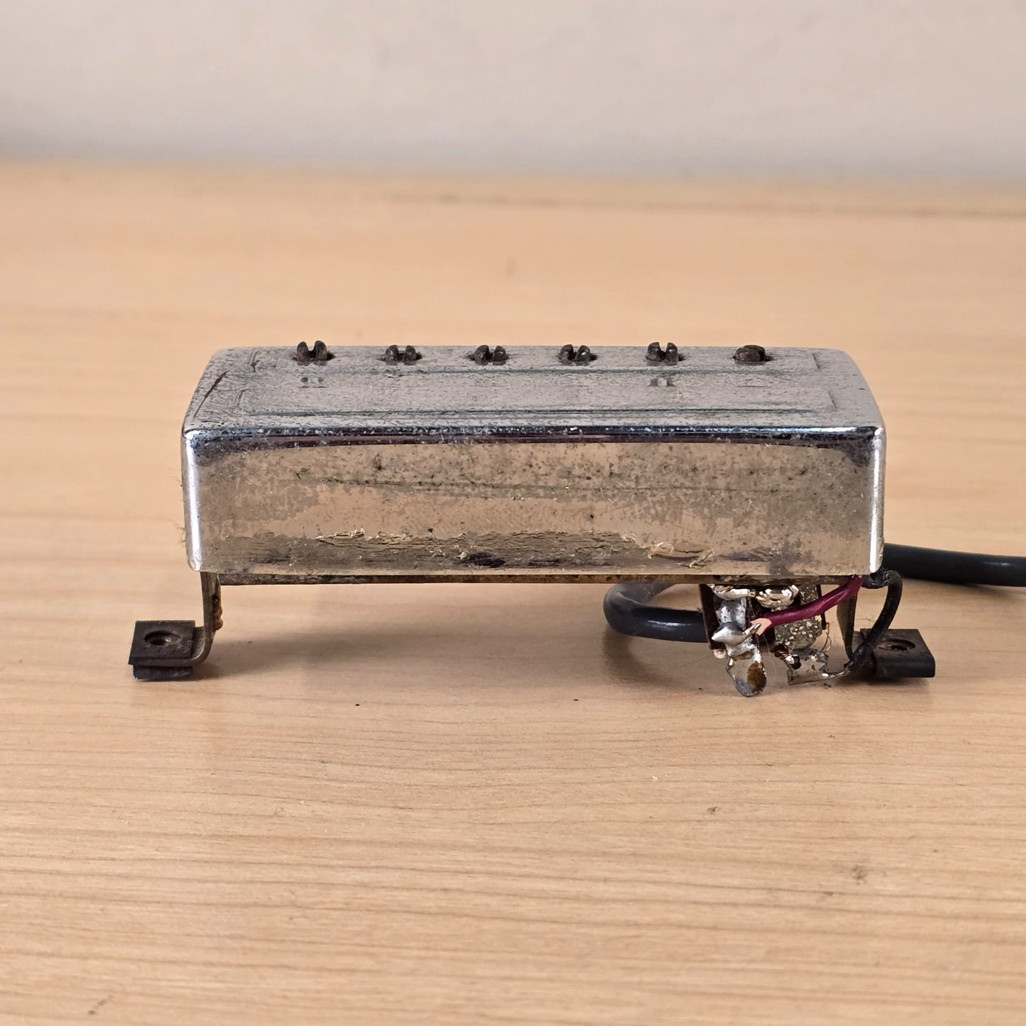1970's Vintage Guild Anti-Hum LB-1 Little Bucker Bridge Pickup Chrome