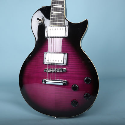 Oscar Schmidt by Washburn OE20 Single Cut LP Purple Burst Electric Guitar