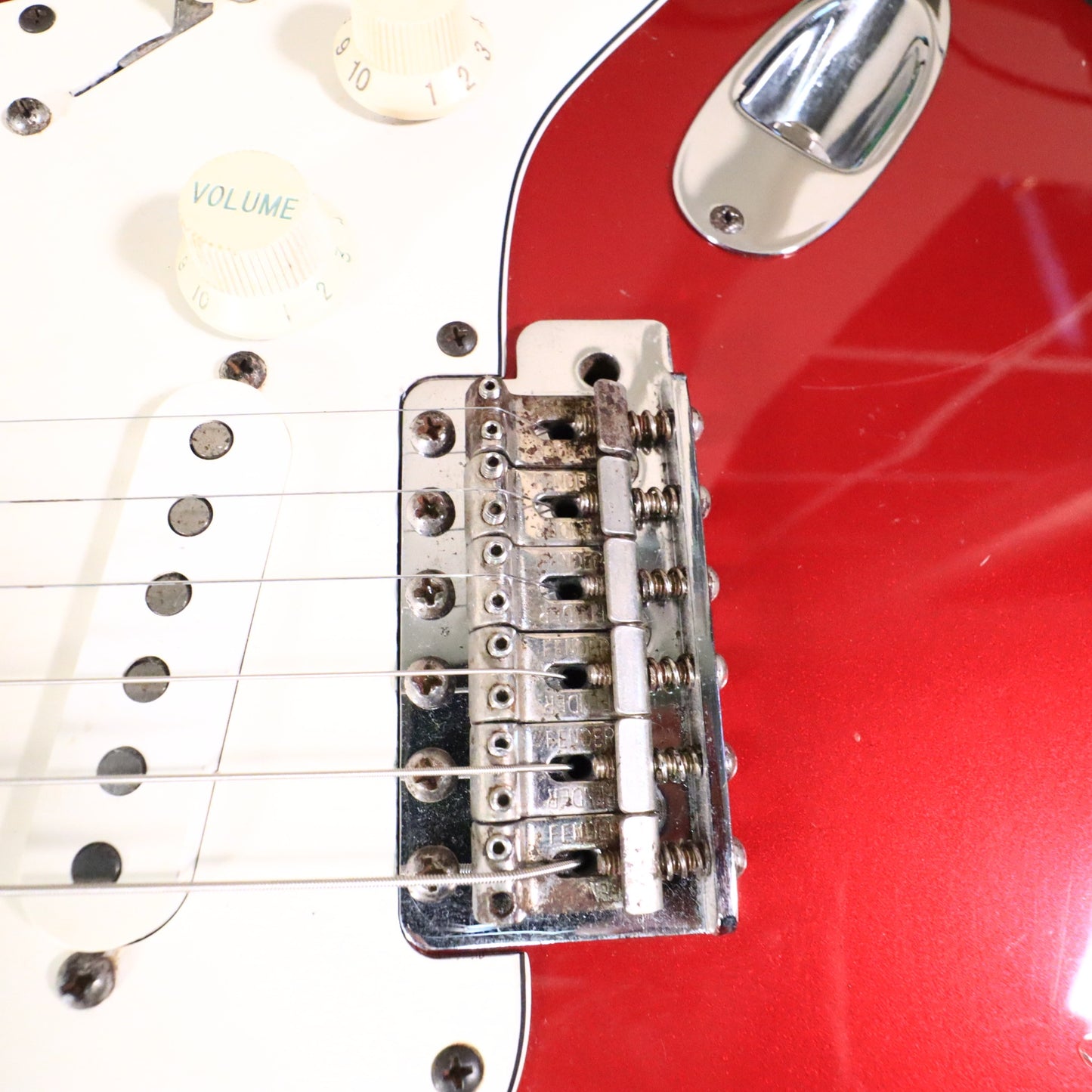 1998 Fender Deluxe Powerhouse Stratocaster Electric Guitar Red